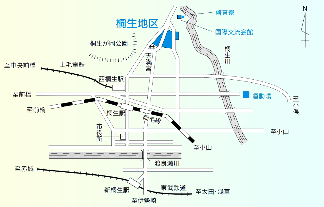 桐生キャンパス 地図
